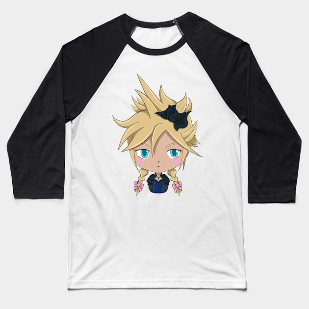 Chibi female cloud Baseball T-Shirt by Pastelpandabum